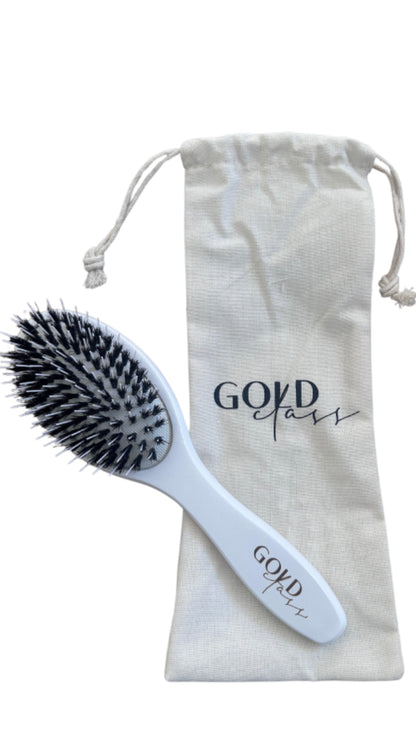 Wet to dry boar bristle brush