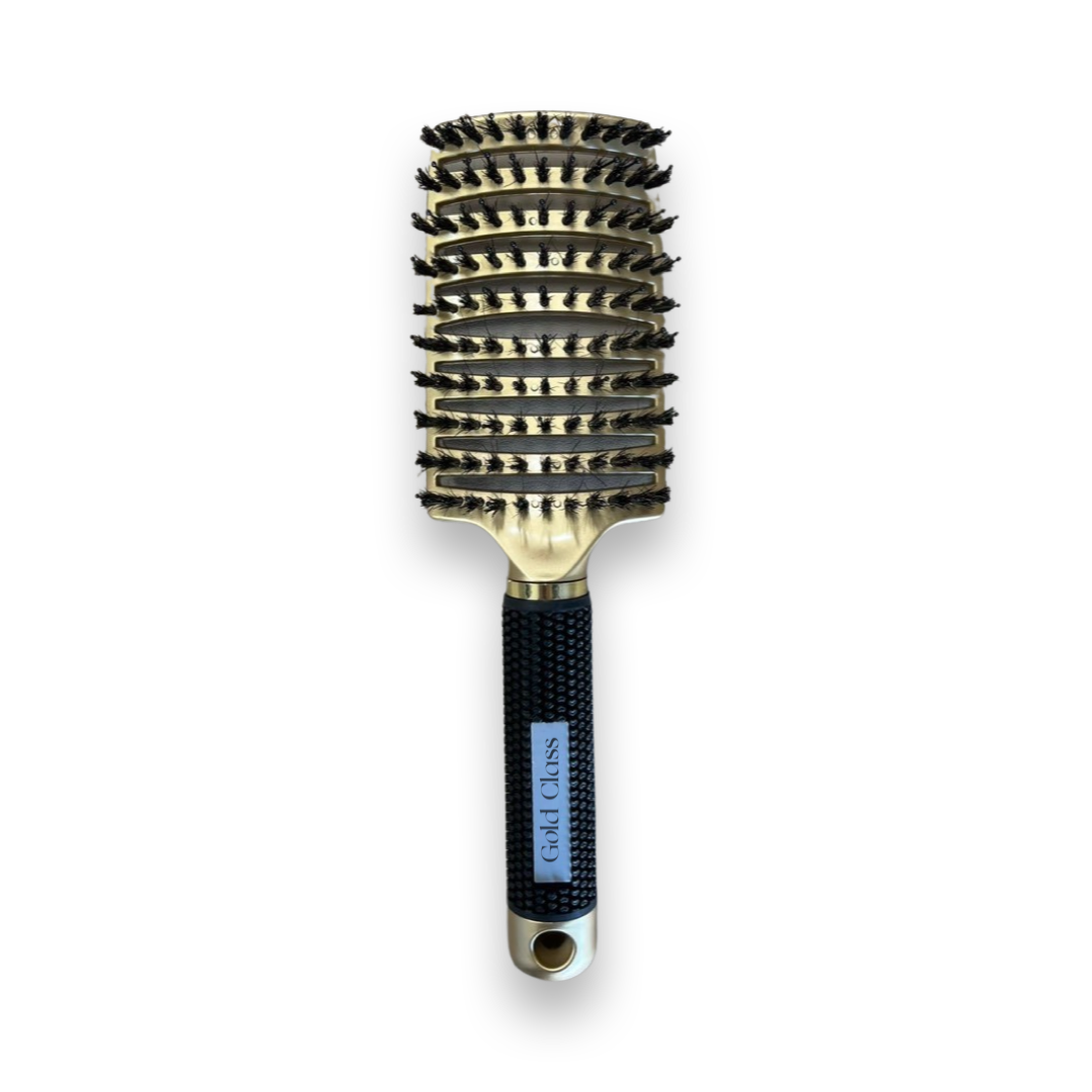 Dual bristle detangler hair brush